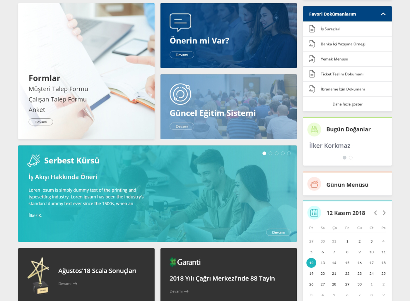 Garanti BBVA Intranet